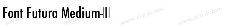 Font Futura Medium字体转换